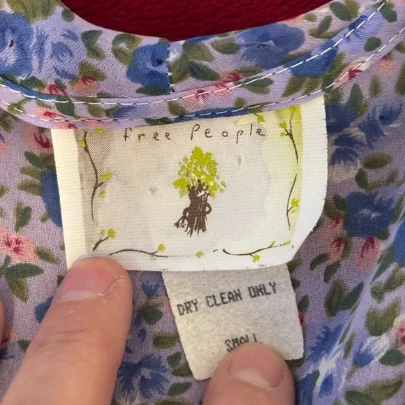 Free People Multicolor Floral Button-Down Blouse - Picture 2 of 8